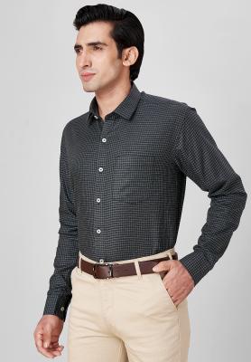 Giza Checks Slim Formal Shirt_S39176