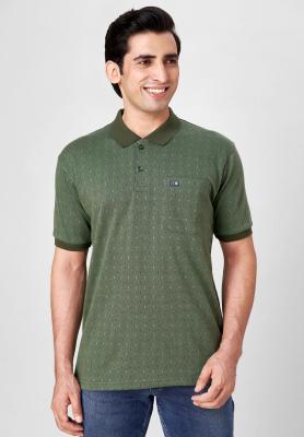 Printed Green T-Shirt_41963
