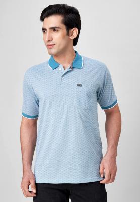 Printed Blue T-Shirt_42062