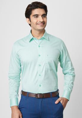 Printed Green Formal Shirt_42627