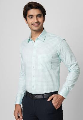 Checks Green Formal Shirt_39091