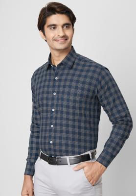 Blue Checks Formal Shirt_40901