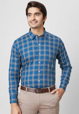 Blue Checks Formal Shirt_40911
