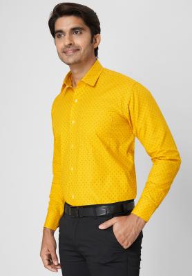 Yellow Semi Formal Shirt_40853