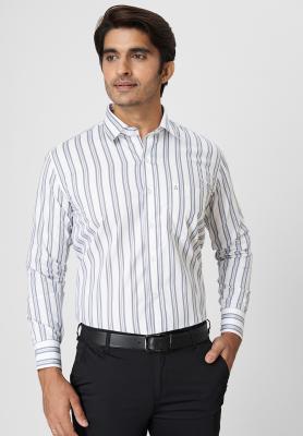 White Stripe Formal Shirt_42649